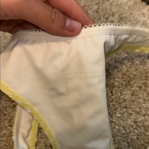 Yellow Textured Bikini Set - Picture 2 of 2